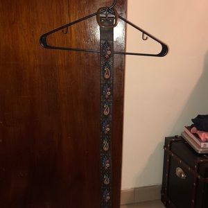 Lucky Brand embroidered leather jean belt